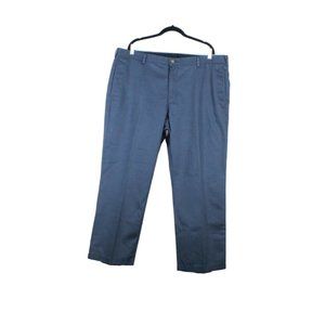 LL Bean Wrinkle-Free Double L Chinos Standard Fit Plain Front Navy 42Wx29